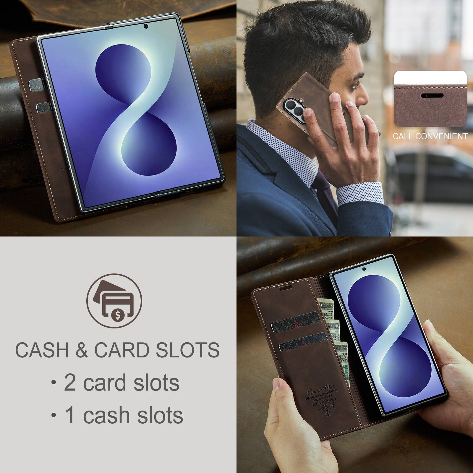 CALL CONVENIENT

CASH & CARD SLOTS
- 2 card slots
- 1 cash slot