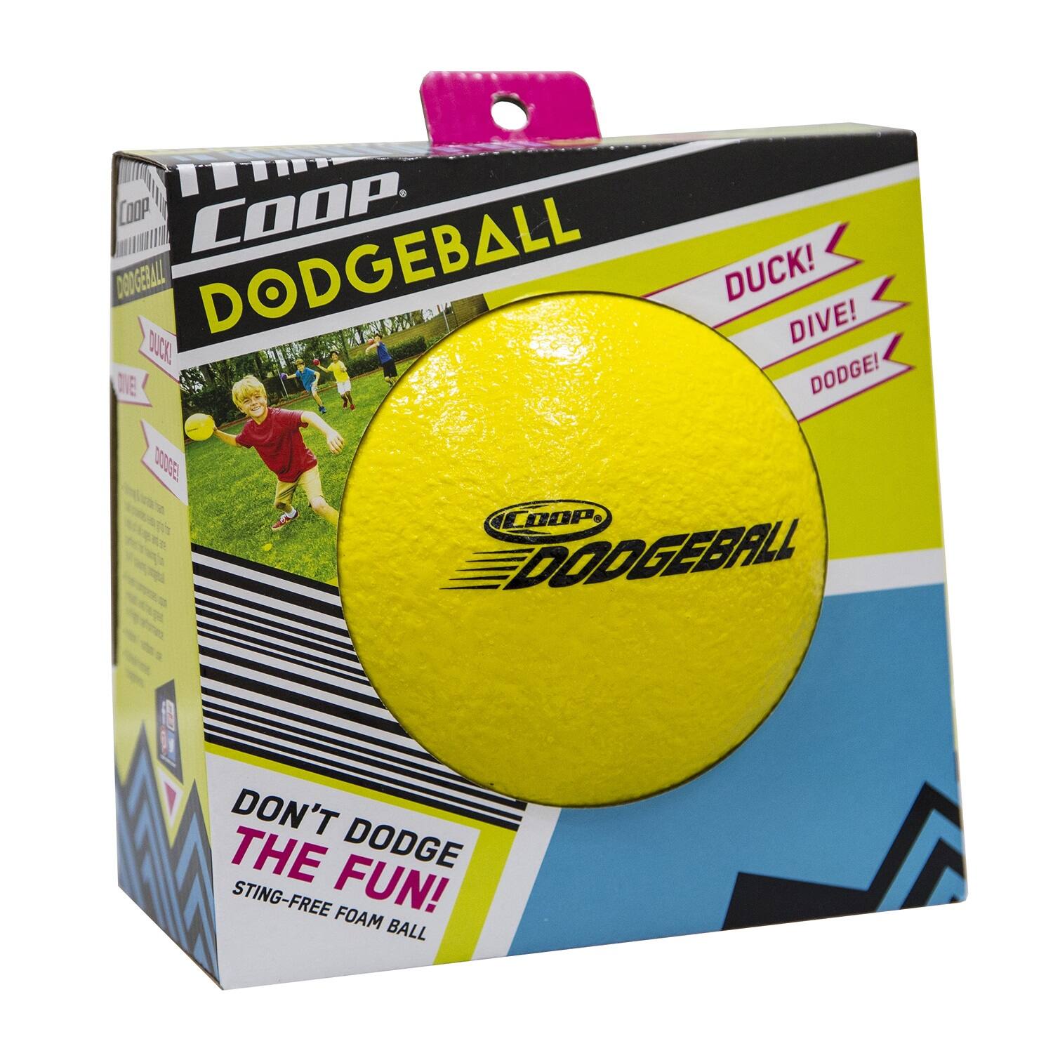 COOP DODGEBALL

DUCK! DIVE! DODGE!

DON'T DODGE THE FUN!
STING-FREE FOAM BALL