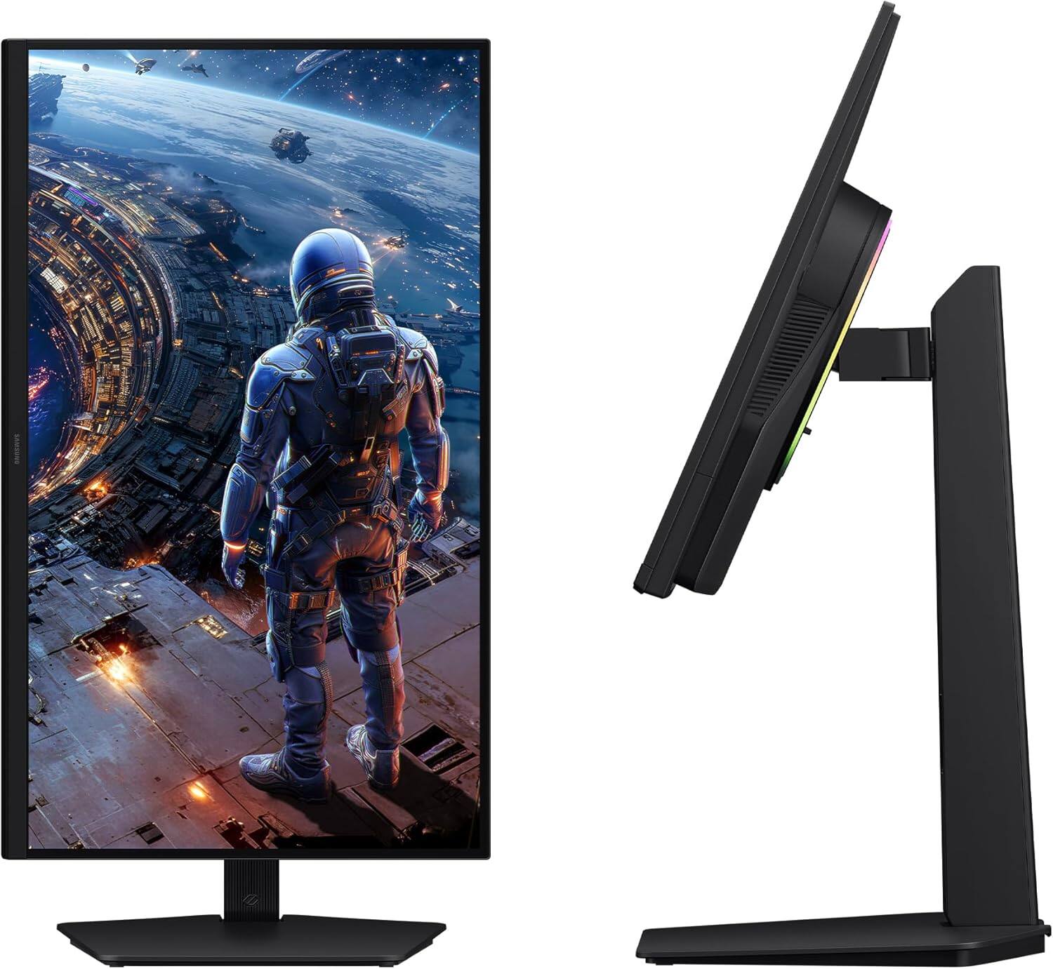 Alt View 4. Samsung - Samsung LS27HG802EFXZA 27" QHD Odyssey G80HF 5K Gaming Monitor (2026) - Black.
