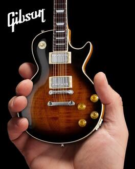 Axe Heaven - Gibson Les Paul Traditional Tobacco Burst Mini Guitar Replica Collectible GG-122 - Collectibles - Multicolor