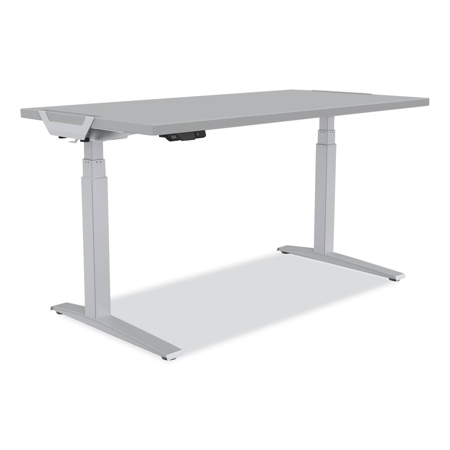 Alt View 2. Fellowes - 9649601 Levado 72 in. x 30 in. Laminated Table Top - Gray.