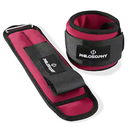 Philosophy Gym - Ankle/Wrist Weights Set for Training and Fitness - Pink
