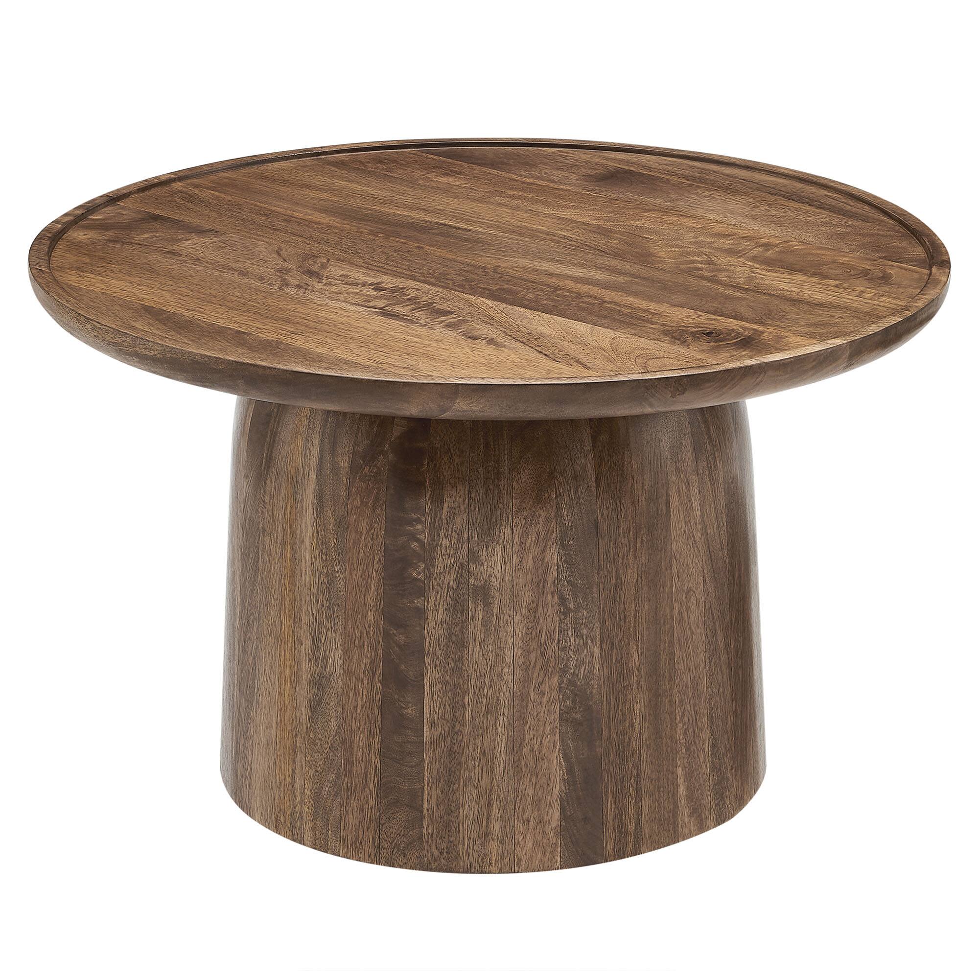 Alt View 2. Modway - Holloway 30" Round Wood Coffee Table by Modway - Walnut.