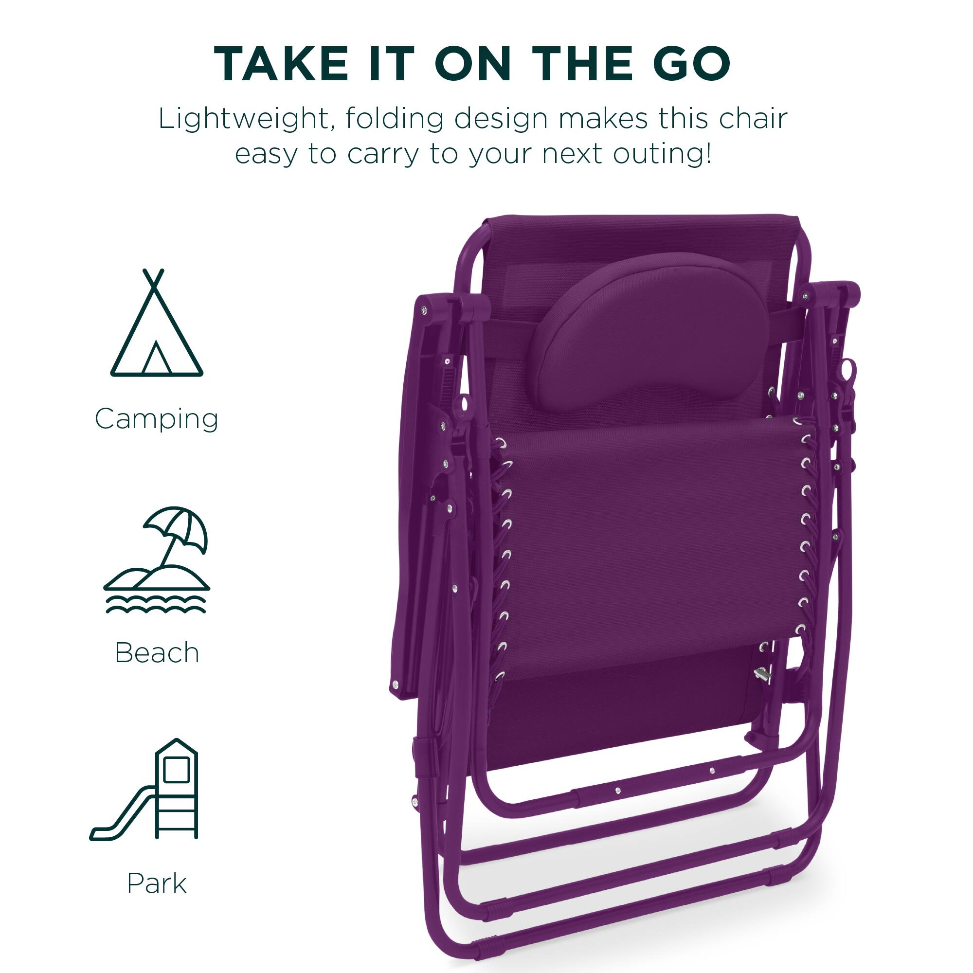 TAKE IT ON THE GO

Lightweight, folding design makes this chair easy to carry to your next outing!

Camping
Beach
Park