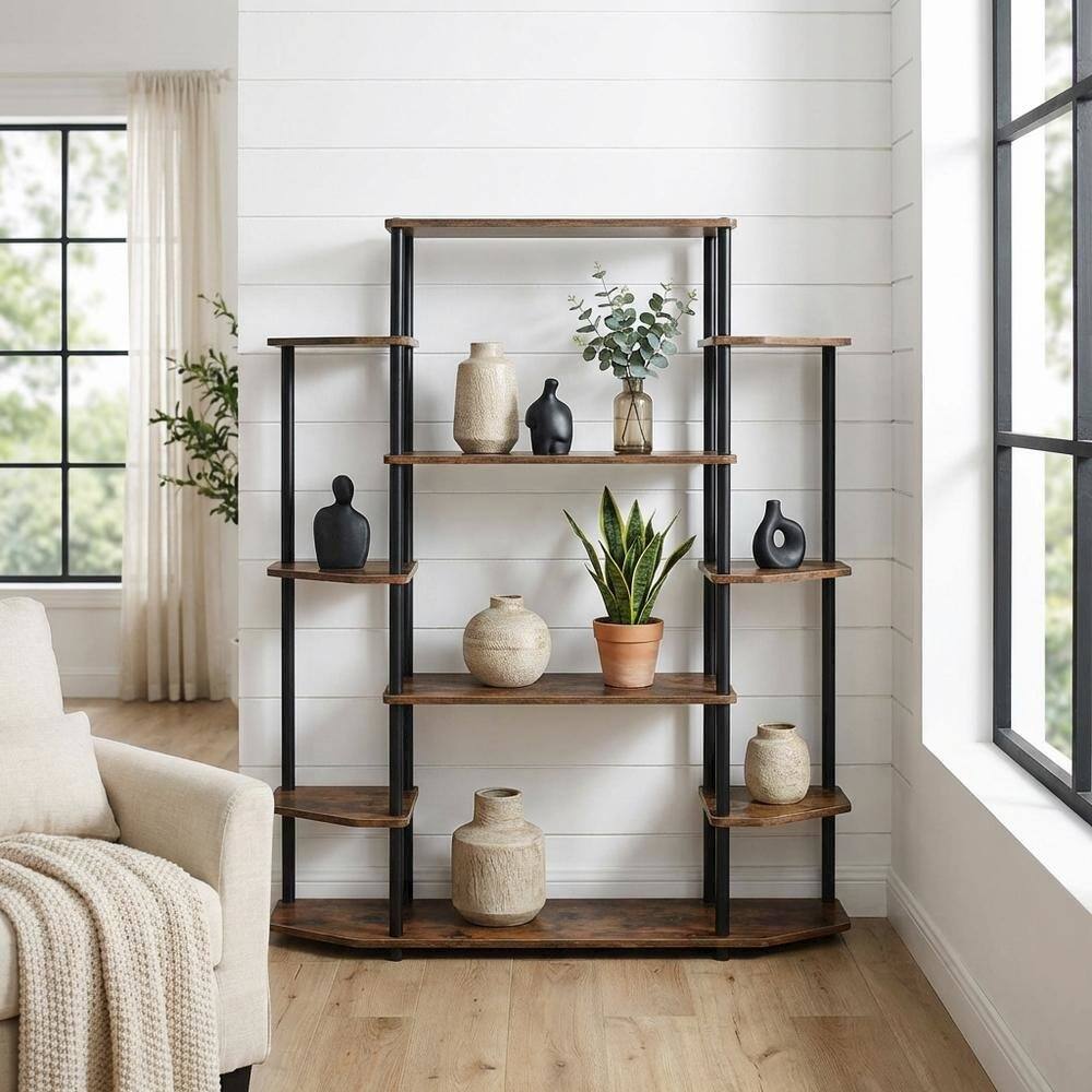Alt View 1. FurniFact - Contemporary Modern Wall Unit Bookshelf with Multiple Shelves and Sleek Design - Multi.