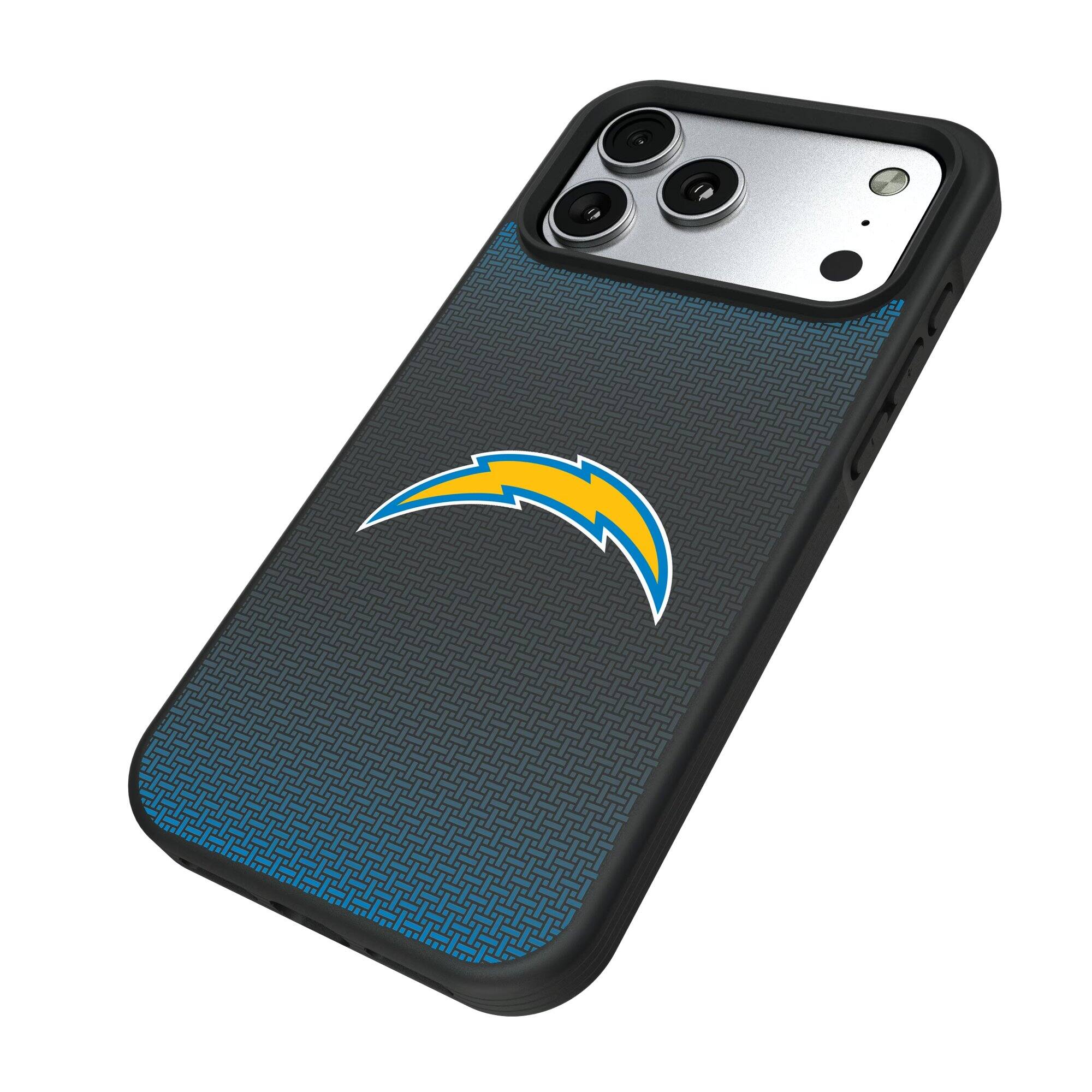 Alt View 1. Keyscaper - Los Angeles Chargers Bump Case with 8.2ft Drop Protection - 15 - Black.