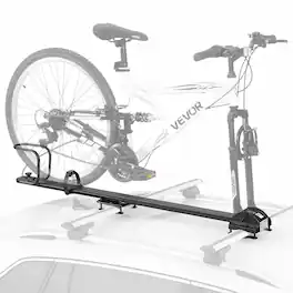 VEVOR - Roof Bike Rack 35 lbs 1 Bike Carrier Upright Rooftop Bicycle Rack, for Car SUV, Aluminum Alloy & Q235 Steel - Black