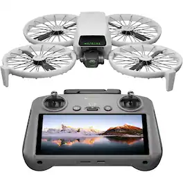 DJI - Flip Drone Quadcopter with RC 2 Screen Remote Controller, Follow Me Drone with 4K UHD Camera