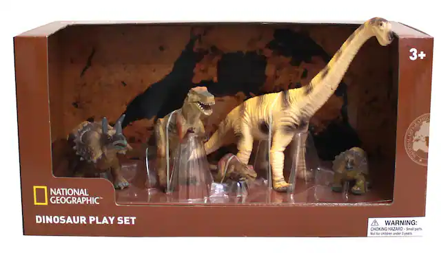 3+ NATIONAL GEOGRAPHIC DINOSAUR PLAY SET
WARNING: CHOKING HAZARD - Small parts. Not for children under 3 years.