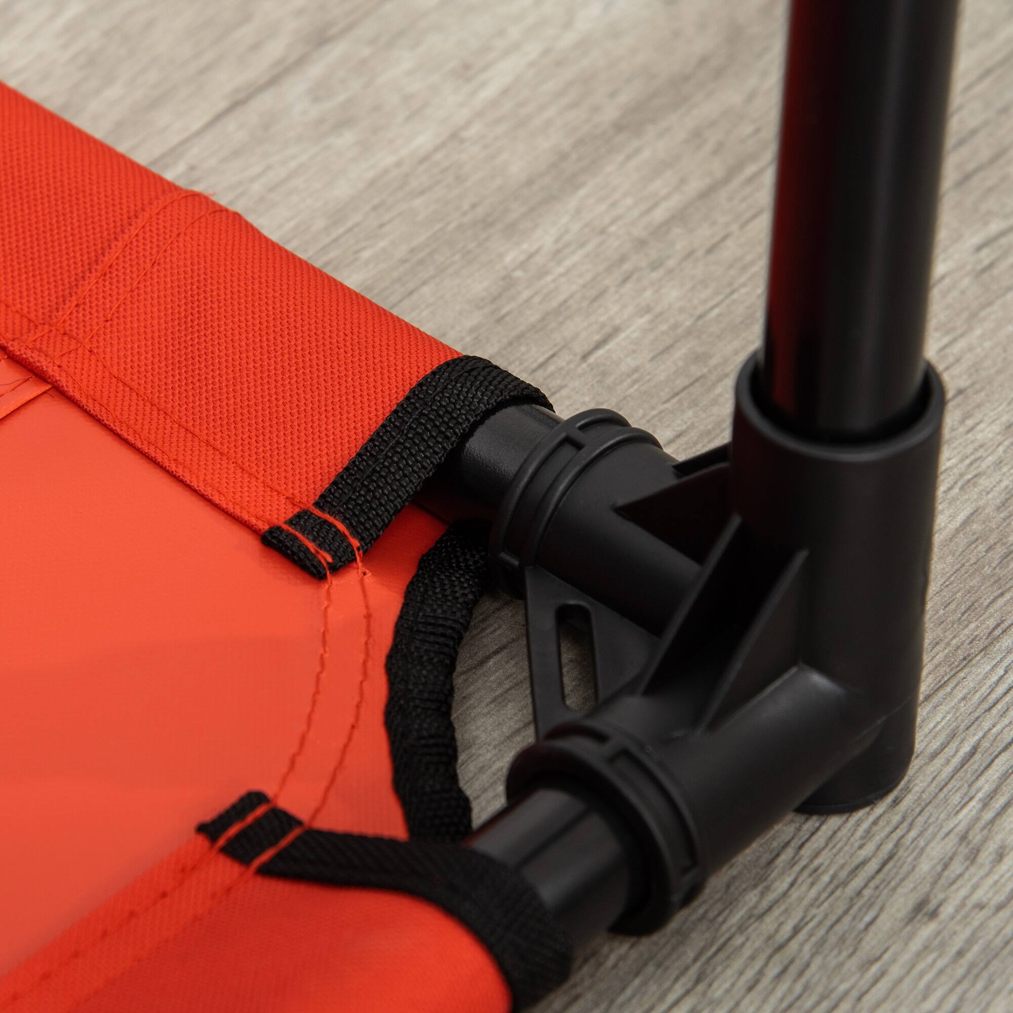 Alt View 5. Pawhut - 36" x 30" Elevated Cooling Summer Dog Cot Pet Bed With Mesh Ventilation - Red.