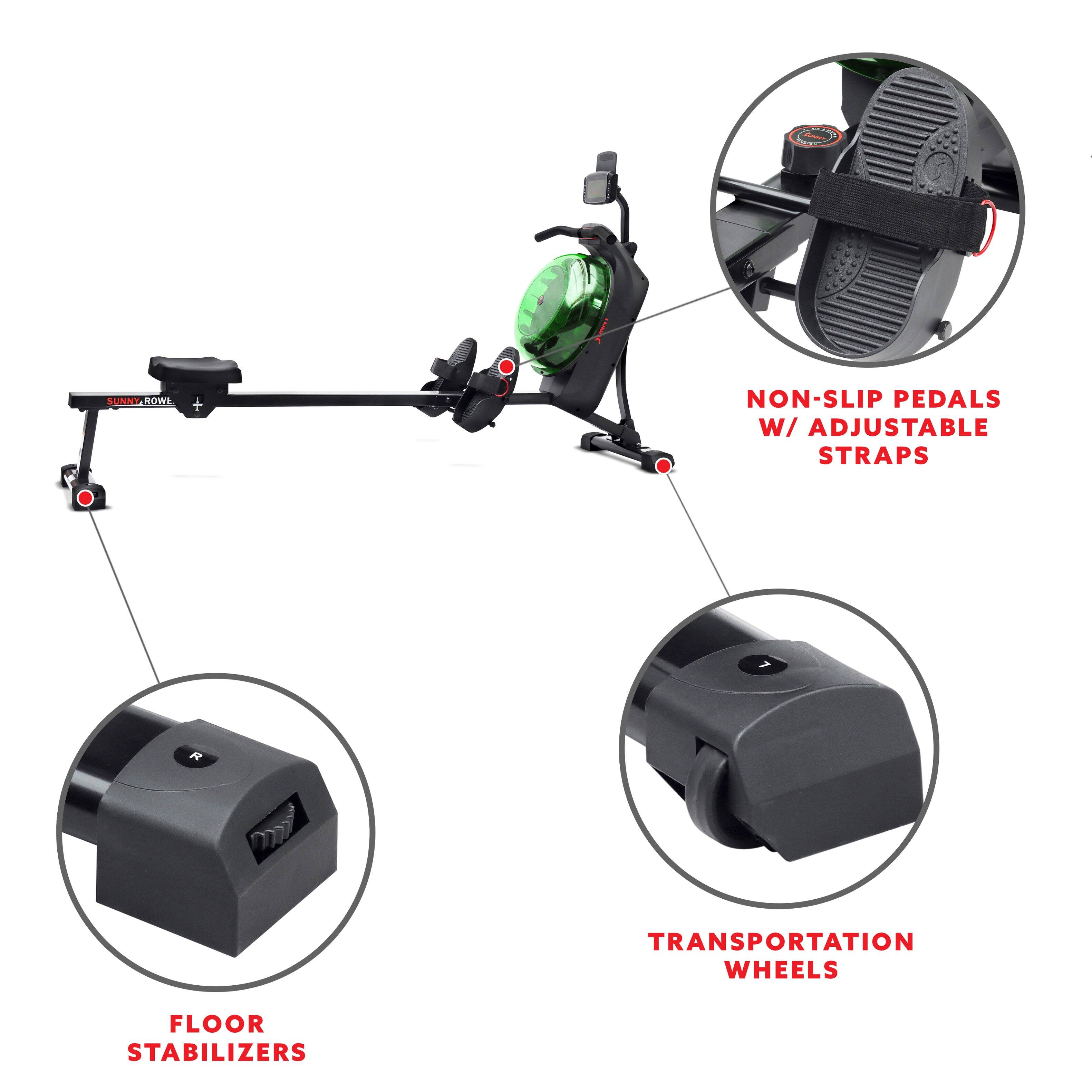 SUMNY NOWL NON-SLIP PEDALS W/ ADJUSTABLE STRAPS, TRANSPORTATION WHEELS, FLOOR STABILIZERS