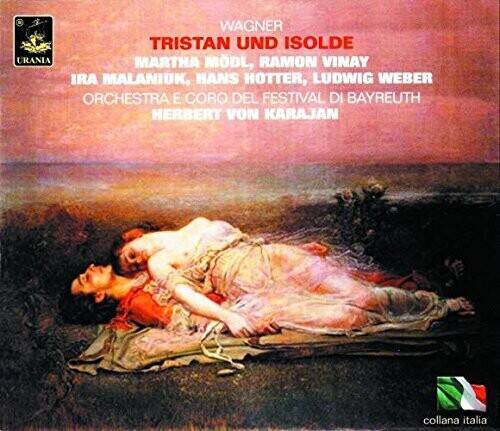 WAGNER  
TRISTAN UND ISOLDE  
MARTHA MODL, RAMON VINAY  
IRA MALANIUK, HANS HOTTER, LUDWIG WEBER  
ORCHESTRA E CORO DEL FESTIVAL DI BAYREUTH  
HERBERT VON KARAJAN  

collana italia