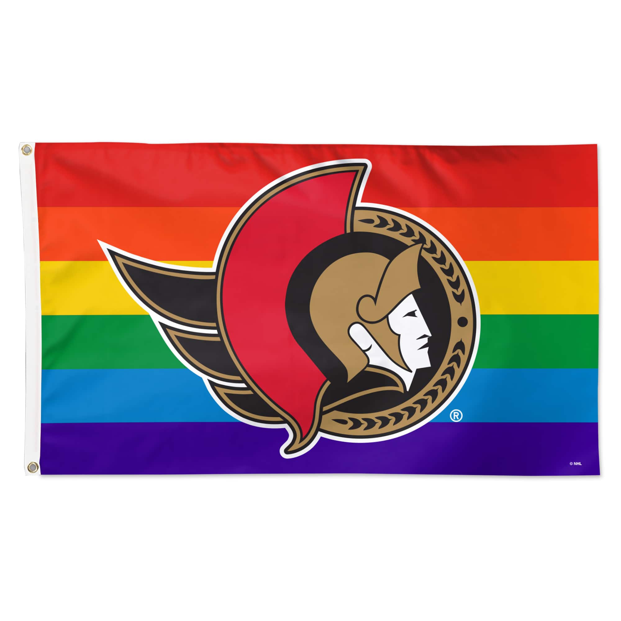 WinCraft - Ottawa Senators 3' x 5' Single-Sided Deluxe Team Pride Flag - Multicolor
