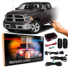 MPC - 4-Button 2-Way Remote Starter For 2013-2017 RAM 1500 - Plugin - Push-to-Start - Black