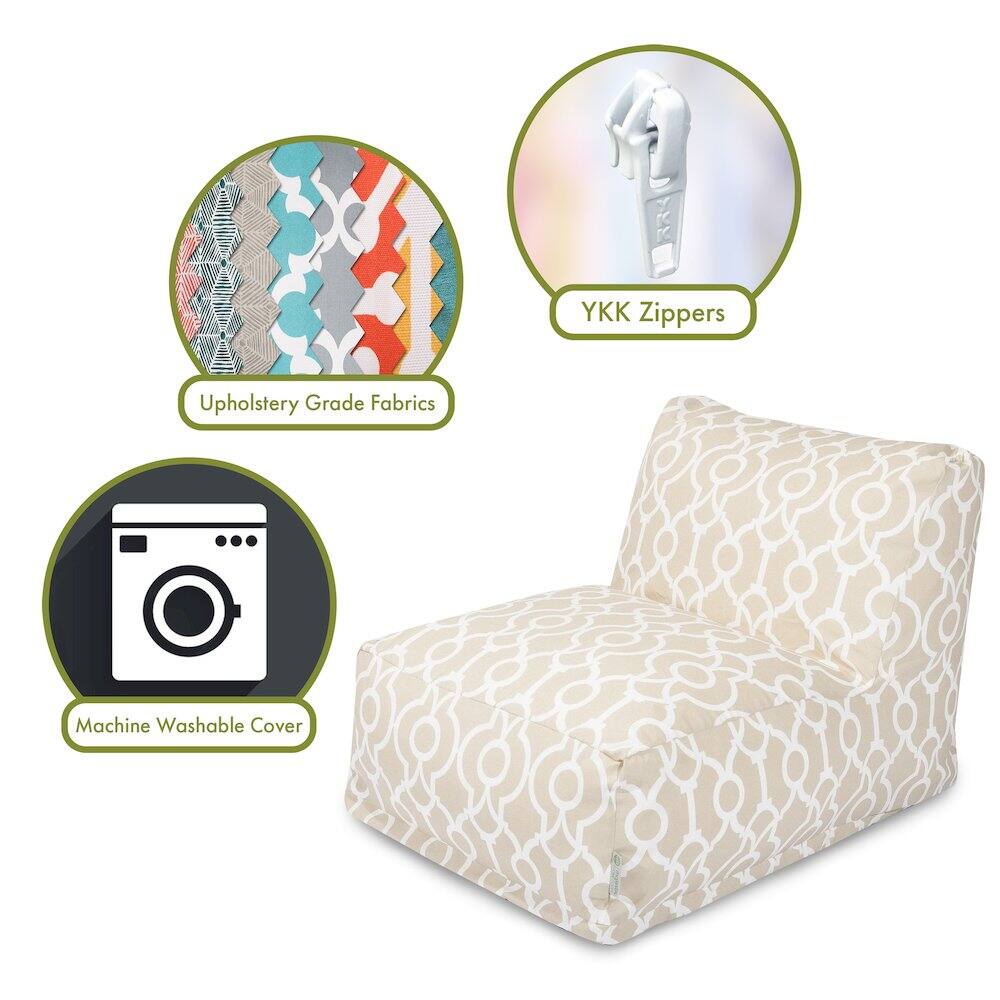 - Upholstery Grade Fabrics
- YKK Zippers
- Machine Washable Cover