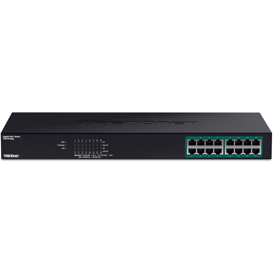 TRENDNET - TP-1080

10/100/1000BASE-T 8-Port Gigabit Ethernet Switch

Power: 12V DC

Ports: 1 2 3 4 5 6 7 8

LEDs: LINK/ACT - 1000BASE-T LINK/ACT - 100BASE-TX LINK/ACT - 10BASE-T LINK/ACT

TRENDNET