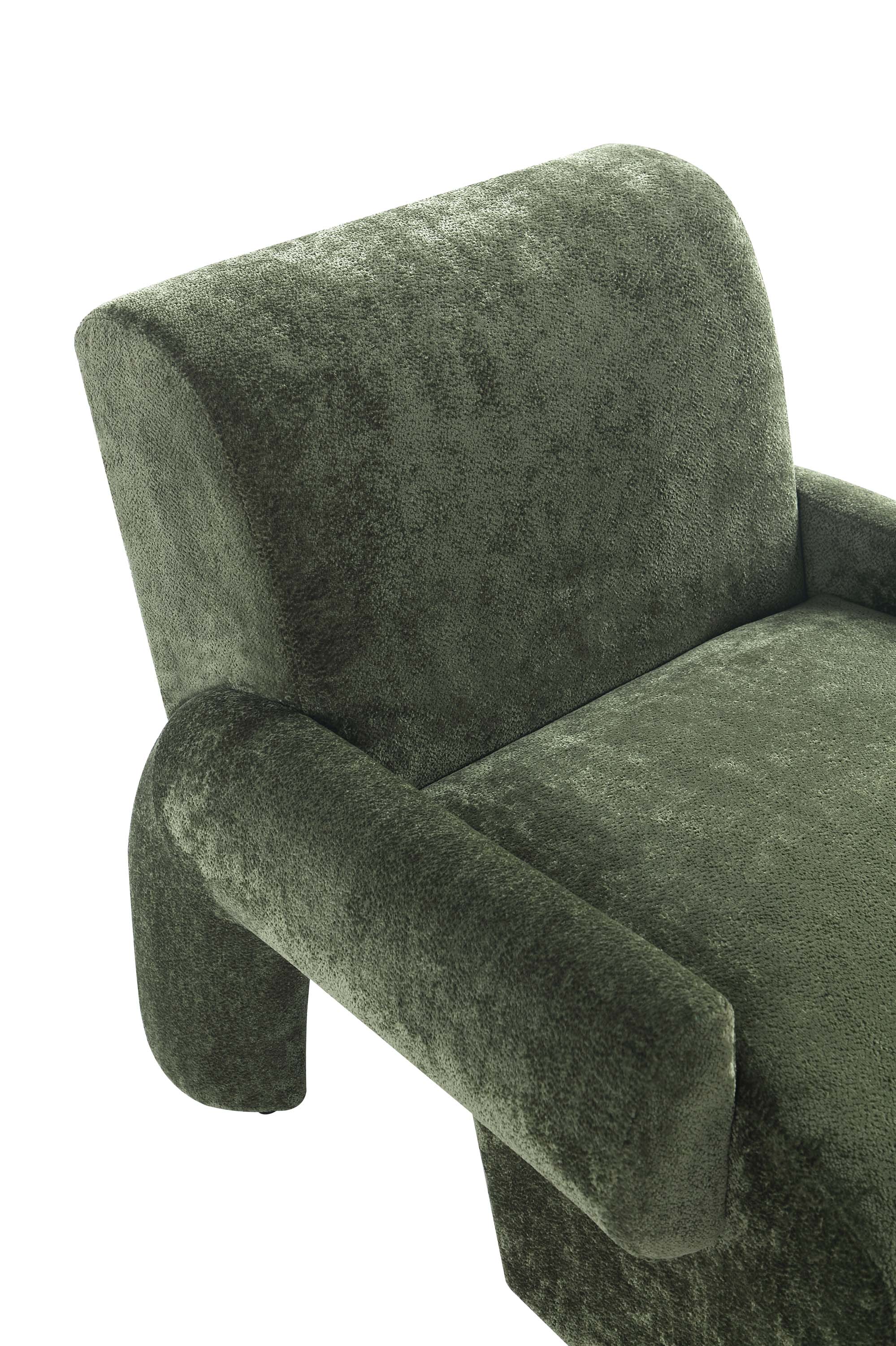 Left. Manhattan Comfort - Verandah Mid-Century Modern 2-Piece Sofa Set - Olive Green.