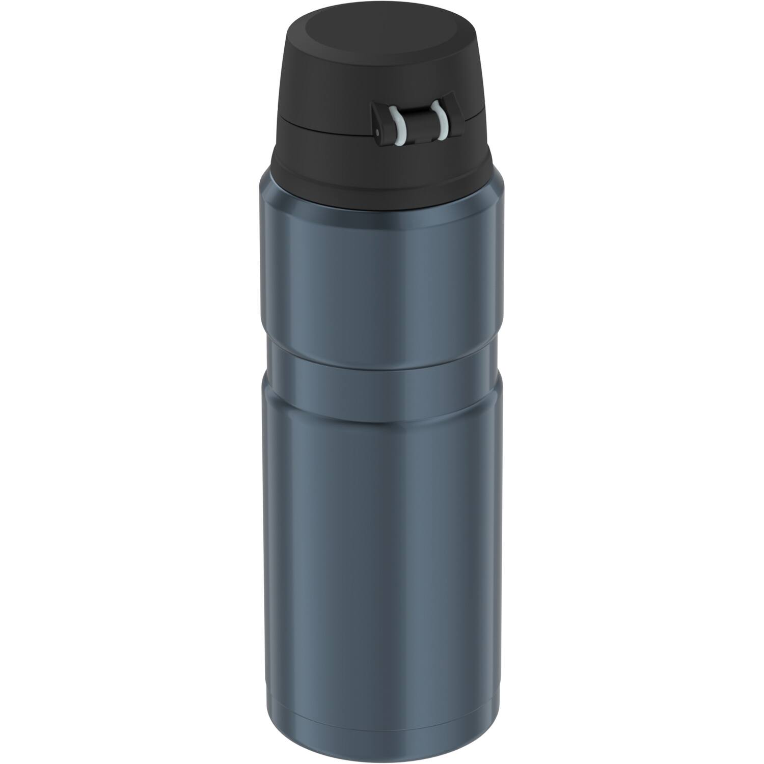 Back. Thermos - 24-Ounce Stainless King Vacuum-Insulated Stainless Steel Drink Bottle - Matte Blue.
