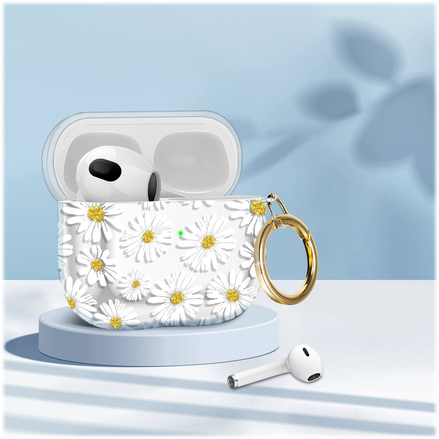 Alt View 16. SaharaCase - Empress Series Marble Case for Apple AirPods (3rd Generation) - Transparent.
