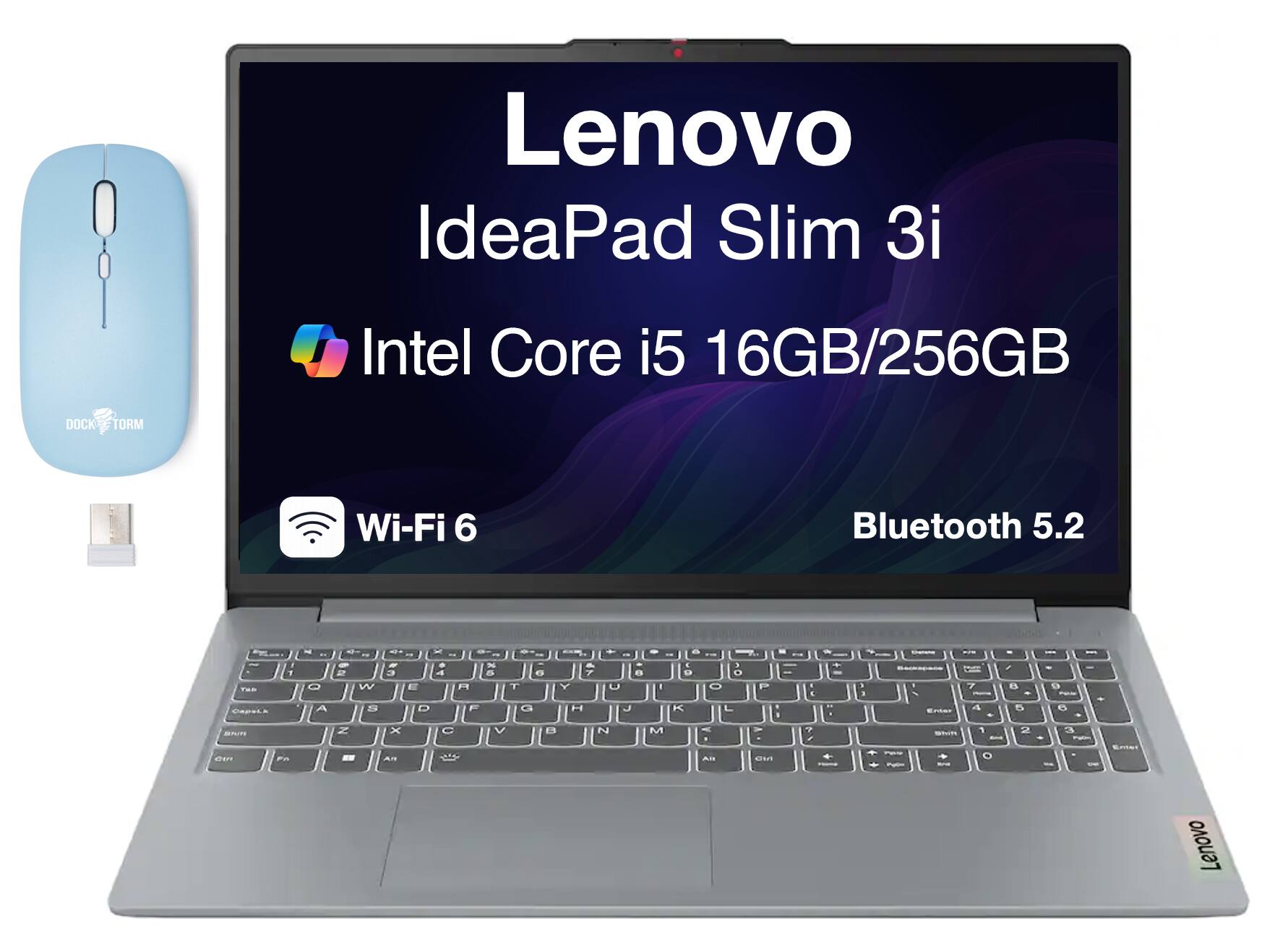 Lenovo IdeaPad Slim 3i Intel Core i5 16GB/256GB DOCK TORM Wi-Fi 6 Bluetooth 5.2