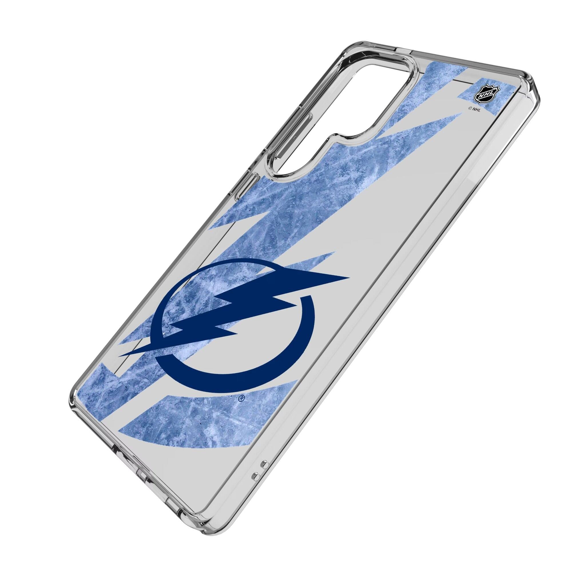 Alt View 1. Keyscaper - Tampa Bay Lightning Galaxy Clear Ice Case - S24 - Multicolor.
