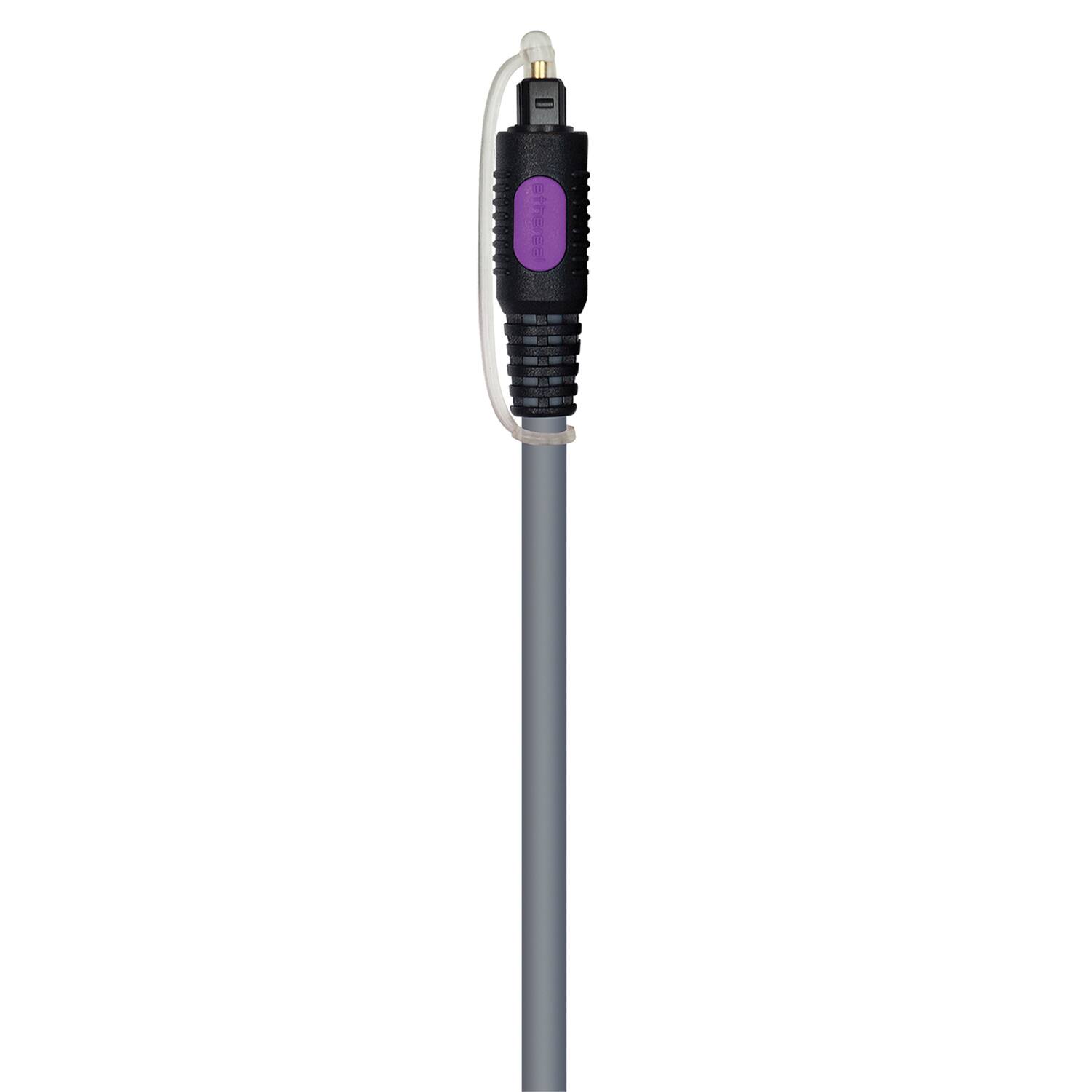 Back. Ethereal - MHX Series TOSLINK Digital Optical Audio Cable, 49.2 Ft - Gray.