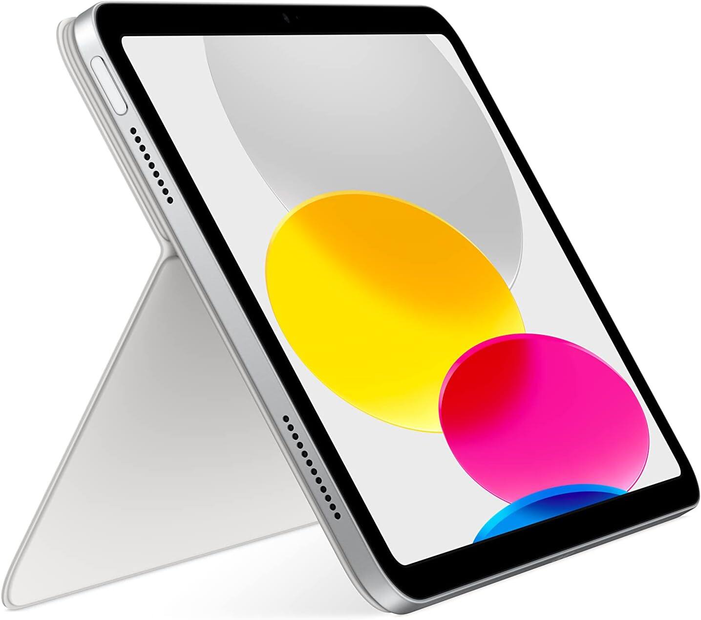 Alt View 4. Apple - Apple Magic Keyboard Folio iPad 10th Gen Zhuyin Chinese White - White.
