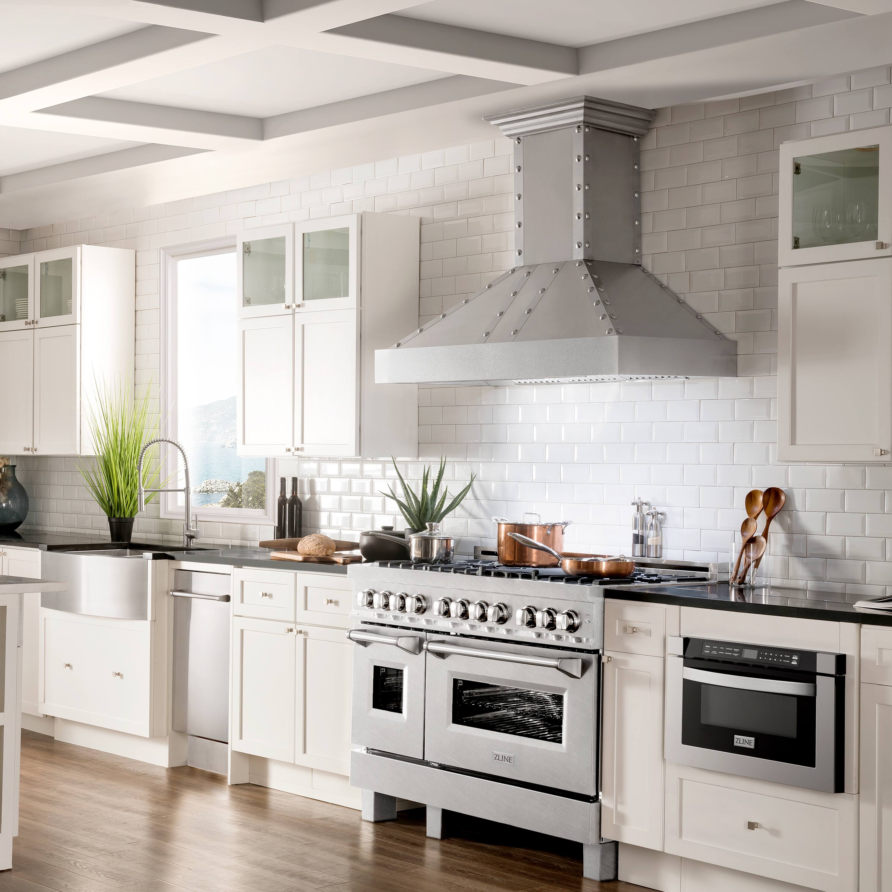 Alt View 14. ZLINE - ZLINE 48 in. Legacy Dual Fuel Range with 7 Burners and 2 Ovens (RAS-SN-48) - Stainless Steel.