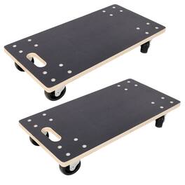 Ropilly - Heavy Duty Furniture Moving Dolly, Plywood Furniture Dolly 2 Pack with Swivel Casters for Appliances - Black