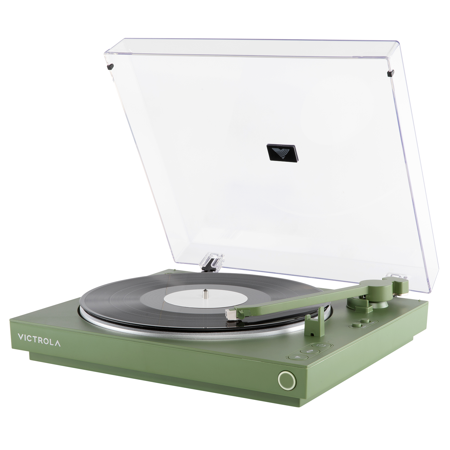 Alt View 2. Victrola - Victrola Automatic Turntable - Green.