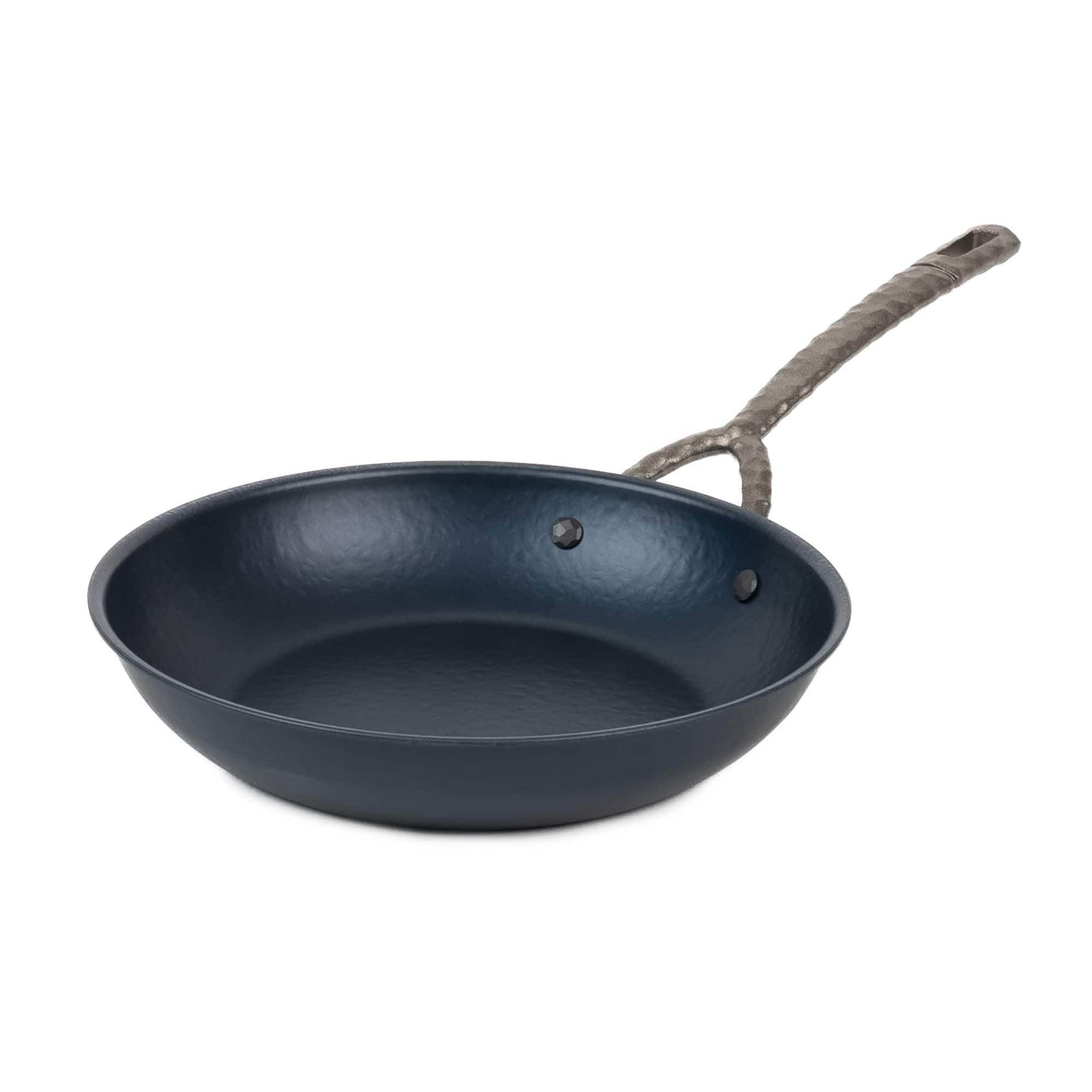 Front. Alva - Alva Artist Carbon Steel Frying Pan 11" - Pre-Seasoned, Oven Safe and Toxin-Free Cookware - Blue.