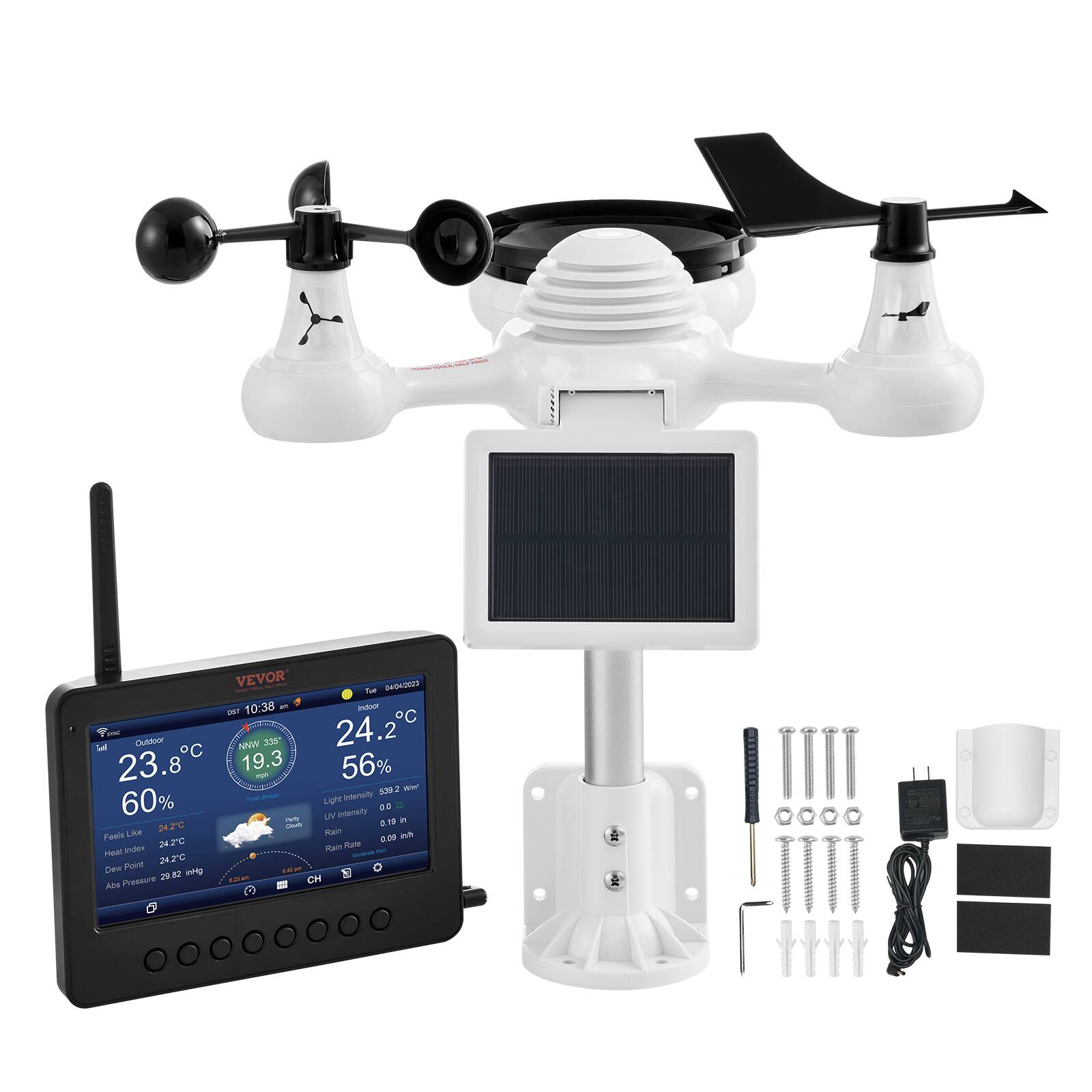 - DU C 23.8 60% Fouls Like Da 2C Heal RA 24 2C Dew Peani 20 Abs Preseure VEVOR BusLVan 1 10:38 -na m NNW 358 24.2C 19.3 56% - 309.2 - - - Light Intensity DO - OV Iierity 3.19 4 a - Ran a 000 Rai Bs - -. CH