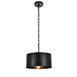 Living District - Miro Collection Pendant D15 H9.25 Lt:1 Finish - Vintage Black
