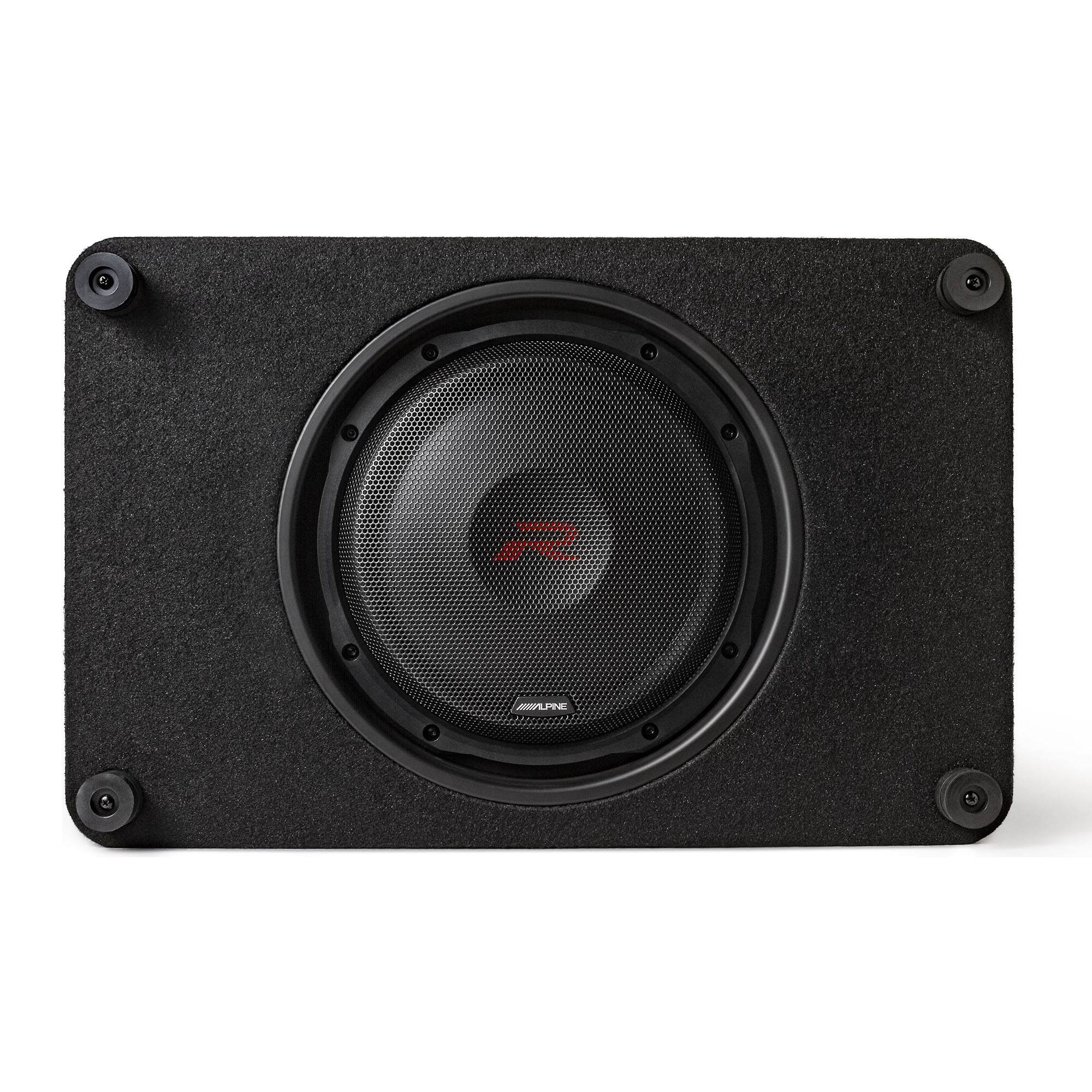 Alt View 1. Alpine - Alpine RS-SB12 12" Alpine Halo R-Series "R2" Preloaded Subwoofer Enclosure - Black/Gray.