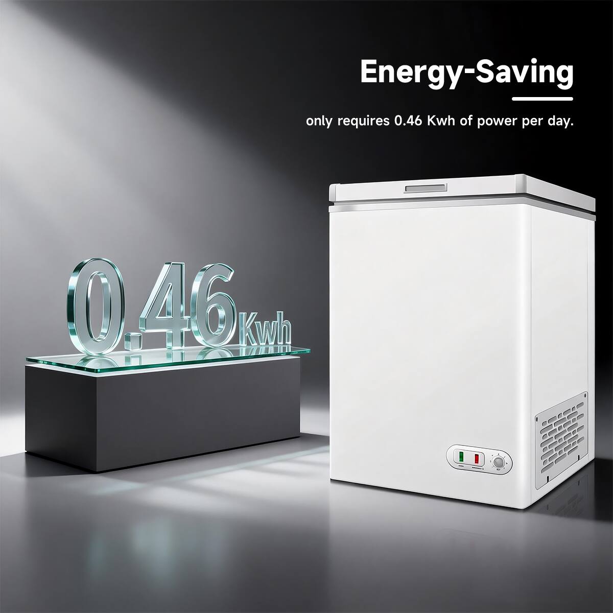 Energy-Saving only requires 0.46 Kwh of power per day. 0.46 Kwh