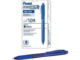 Pentel - EnerGel-X RollerGel Retractable Gel Pens, Bold Point, Dozen - Blue Ink