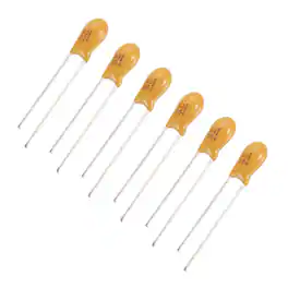 Unique Bargains - Tantalum Capacitor 2.2uF 35V Yellow Radial Dipped, for Circuit Boards/DIY/Computer, 6pcs - Orange
