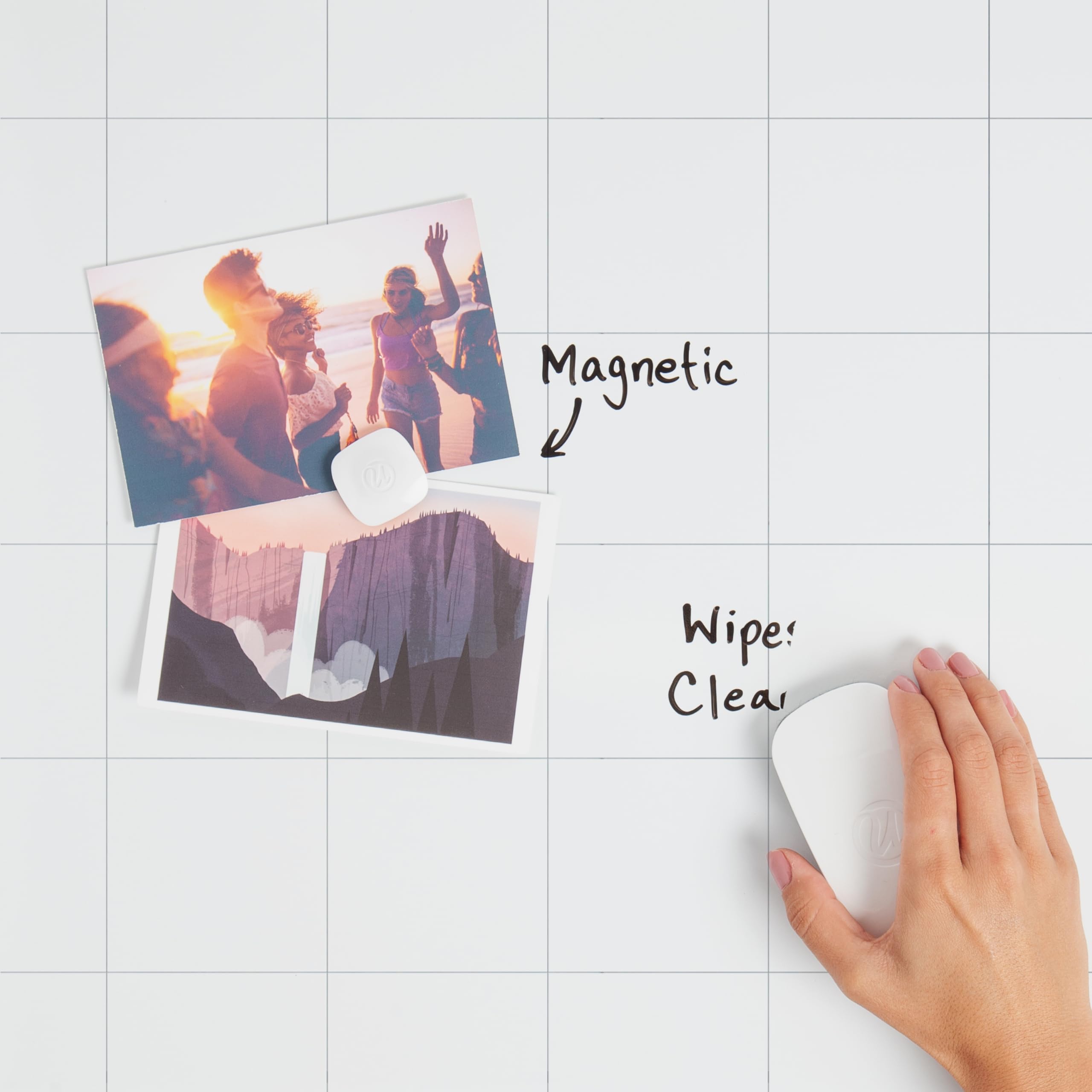 Magnetic  
Wipe: Clear