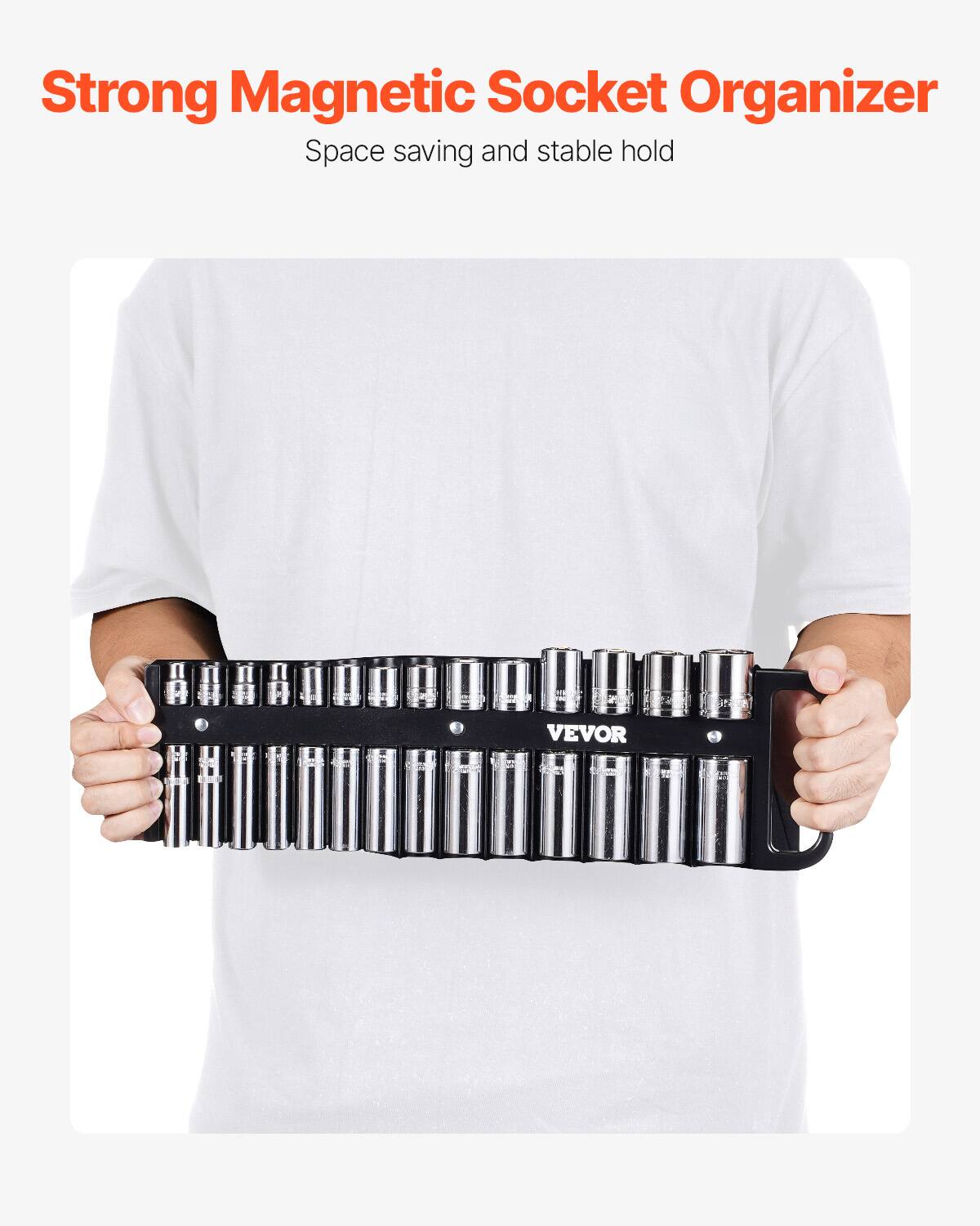 Strong Magnetic Socket Organizer  
Space saving and stable hold  

VEVOR