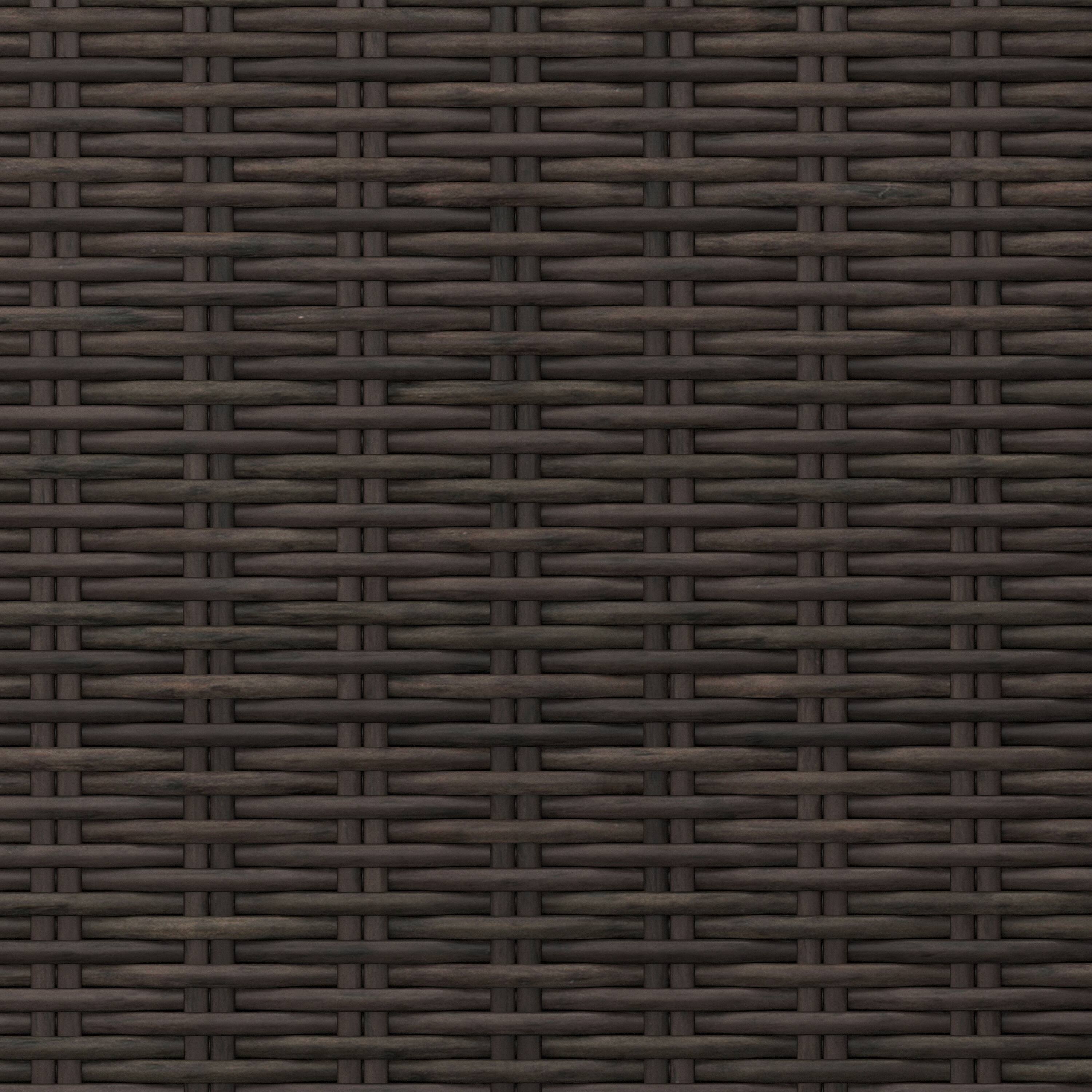 Alt View 11. Martha Stewart - Bedford Outdoor Rattan Wicker Patio Side Table with Inset Tempered Glass Top - Brown.