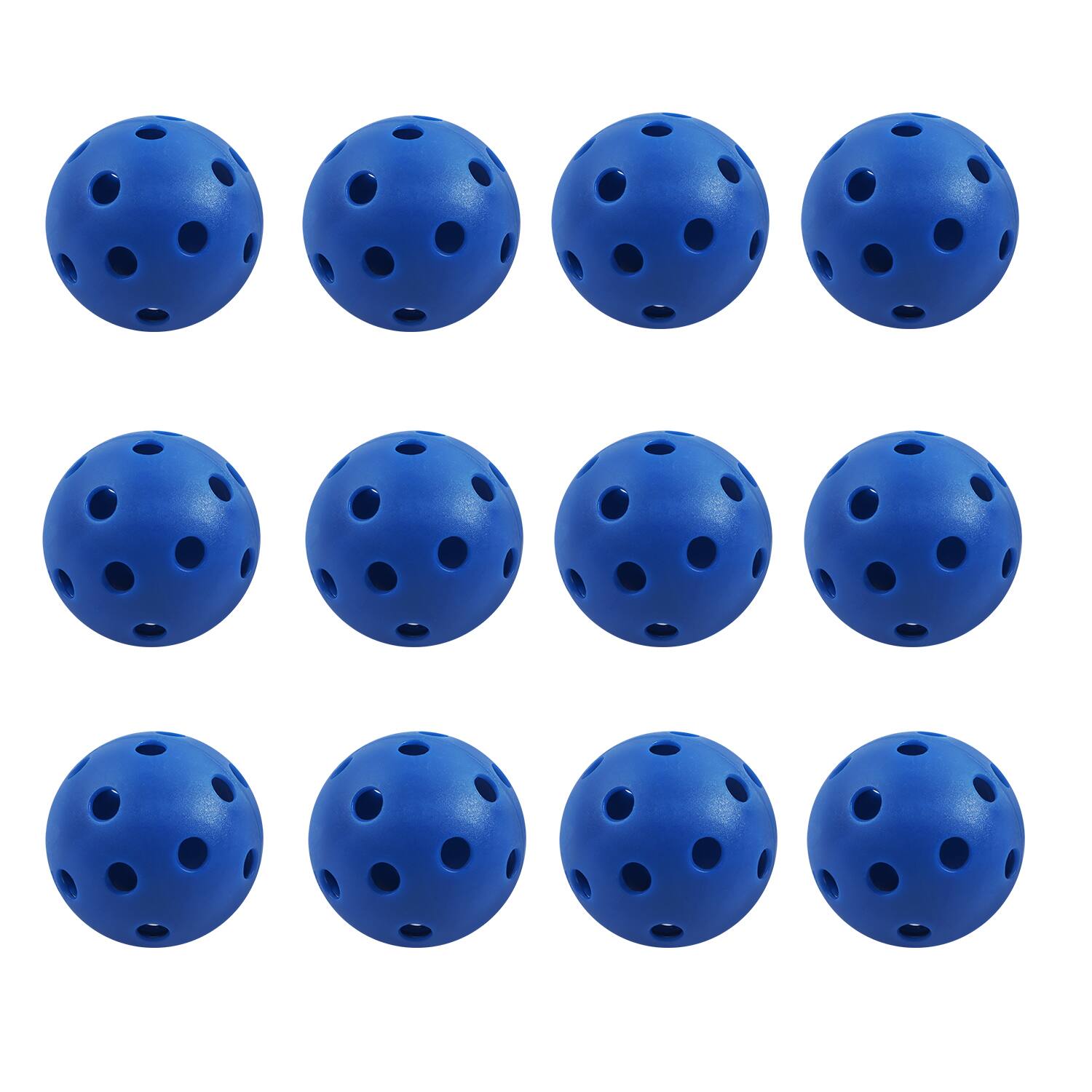 Front. GSE Games & Sports Expert - 12-Pack Plastic Practice Golf Balls of Airflow Hollow,Training Golf Balls for Swing Practice(Blue) - BLUS.