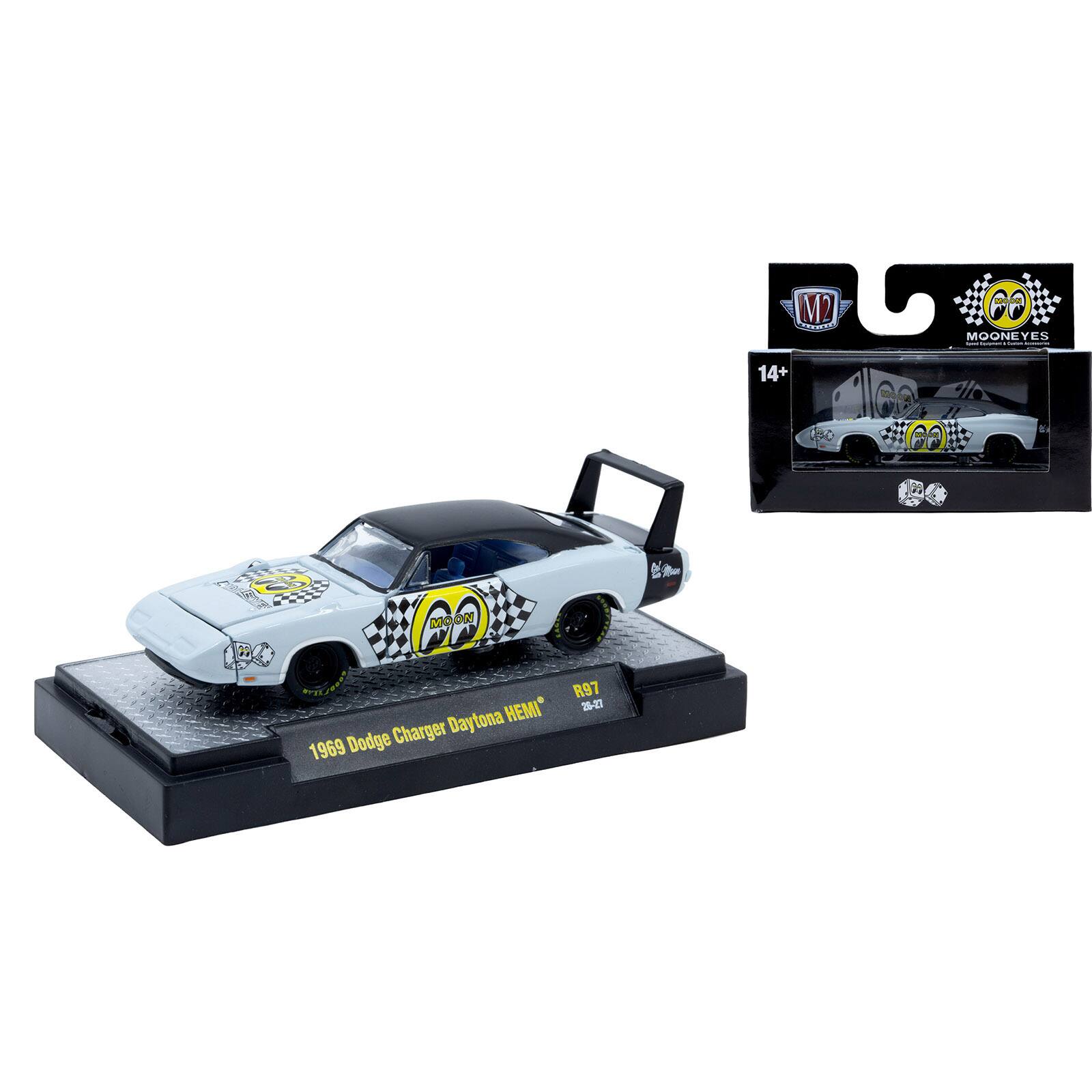 M2 ea 60 MOONEYES 14+ 100 omae MOON MO ON T Daytona HEMI Dodge Charger 1969 R97 2-27