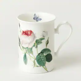 Jiallo - Roy Kirkham Anne Mug - Palace Garden Set of 6, Bone China Ceramic, Made in England - Mutli color