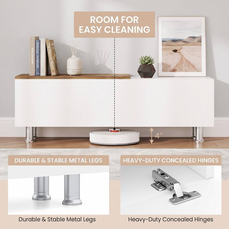 HUDO E-ZEX Noton

American Vernacular  
Mid-Century Design  
The Natural World

ROOM FOR EASY CLEANING

4"

DURABLE & STABLE METAL LEGS

HEAVY-DUTY CONCEALED HINGES

Durable & Stable Metal Legs

Heavy-Duty Concealed Hinges