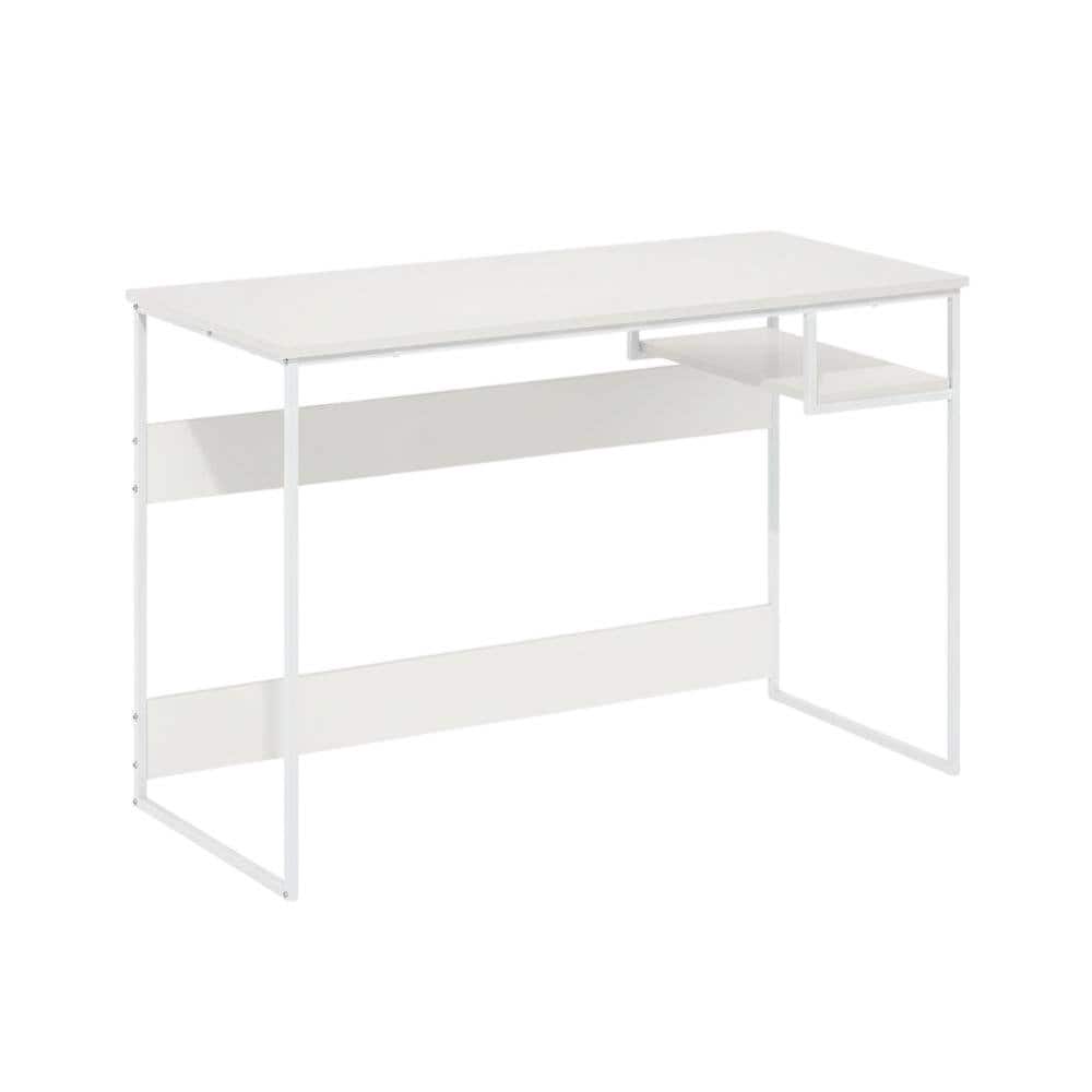 BisonOffice - Study Desk With Solid Finish And Spacious Workspace - White