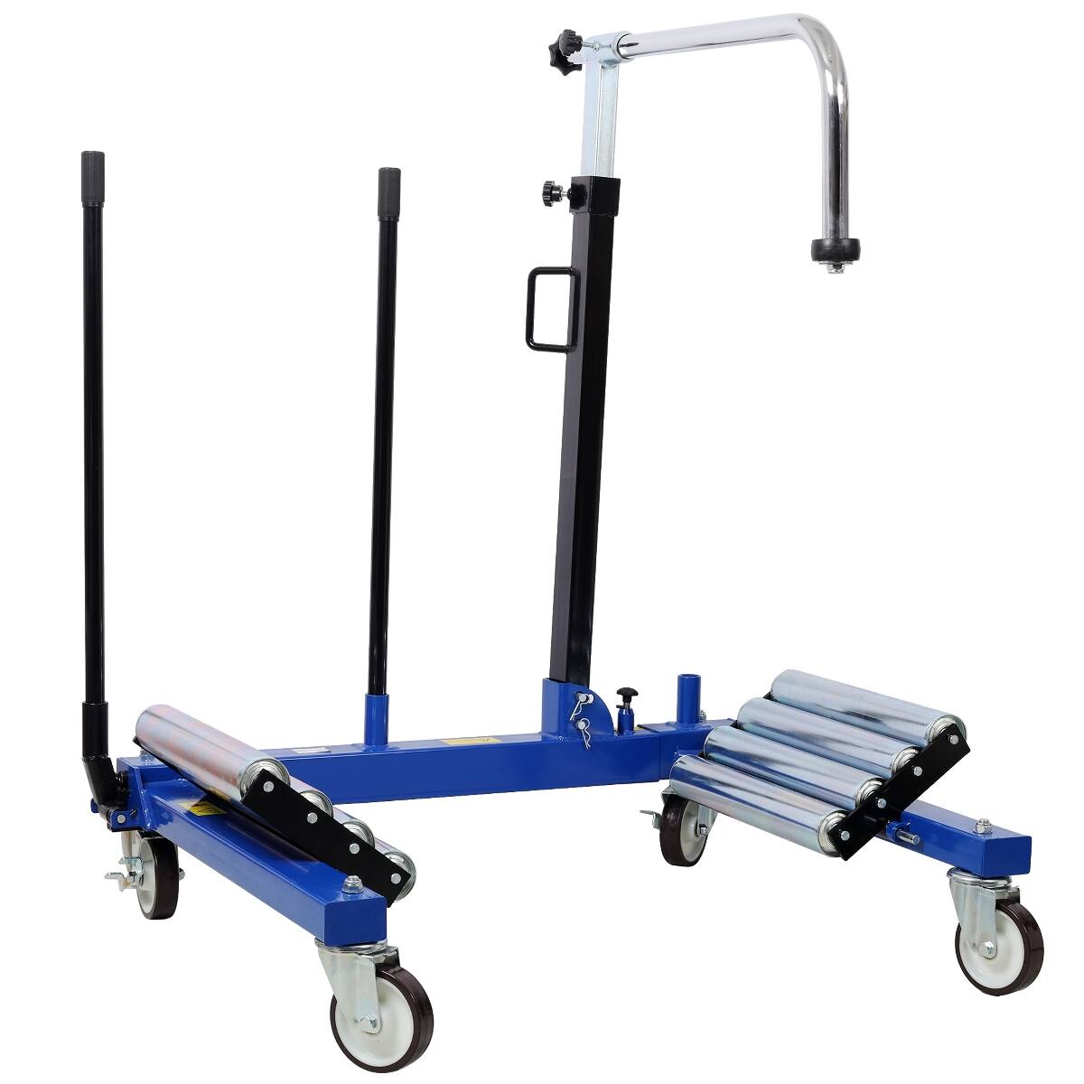 Alt View 6. Ropilly - Ropilly Heavy Duty Dual Wheel Dolly with Hydraulic Lift and Swivel Casters for Truck Tractor Tire Handling - Black+Blue.