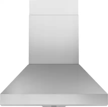 Front. Zephyr - Titan 36 in. 750 CFM Island Mount Range Hood with LED Light - Stainless Steel.