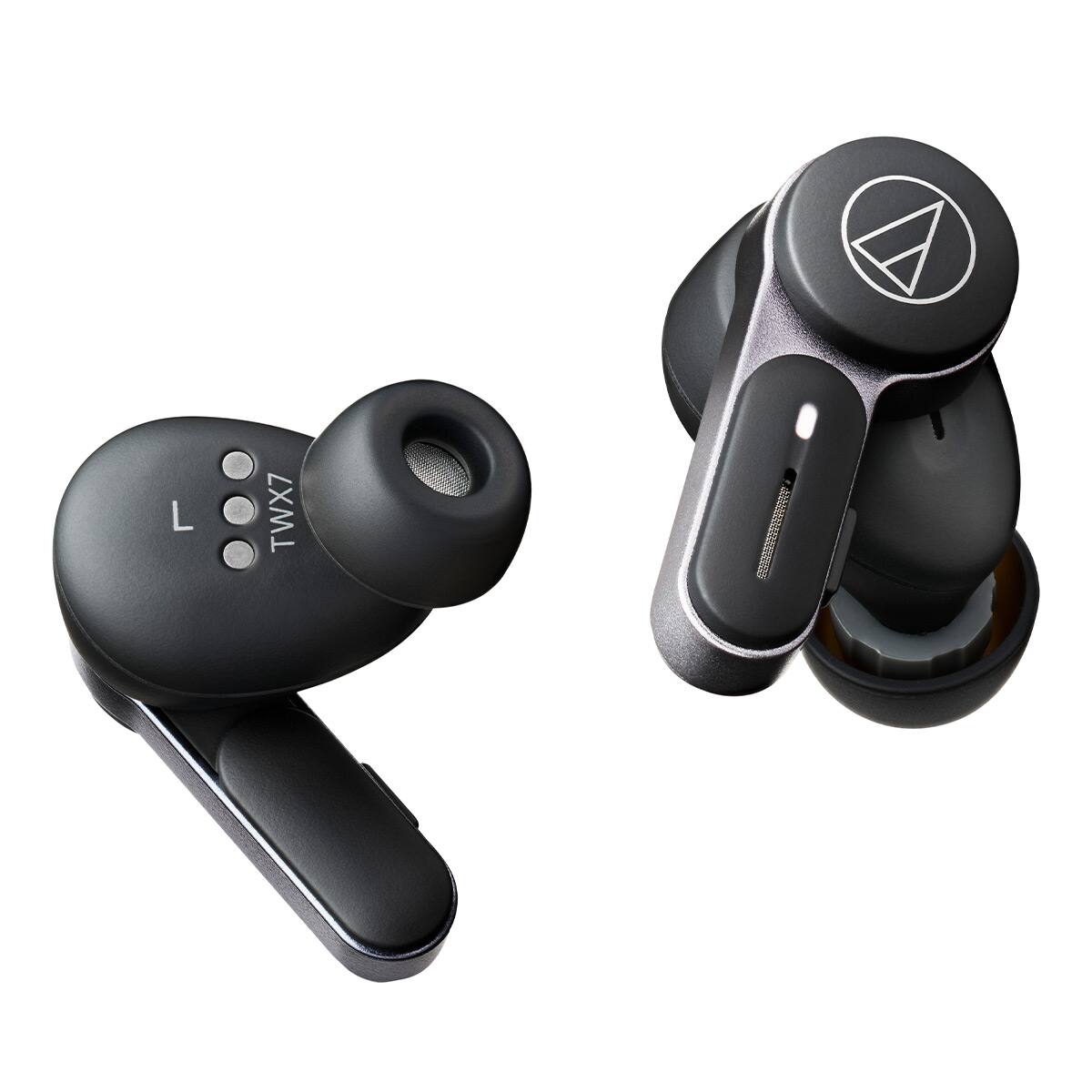 Audio-Technica - ATH-TWX7 Truly Wireless Earbuds - Black