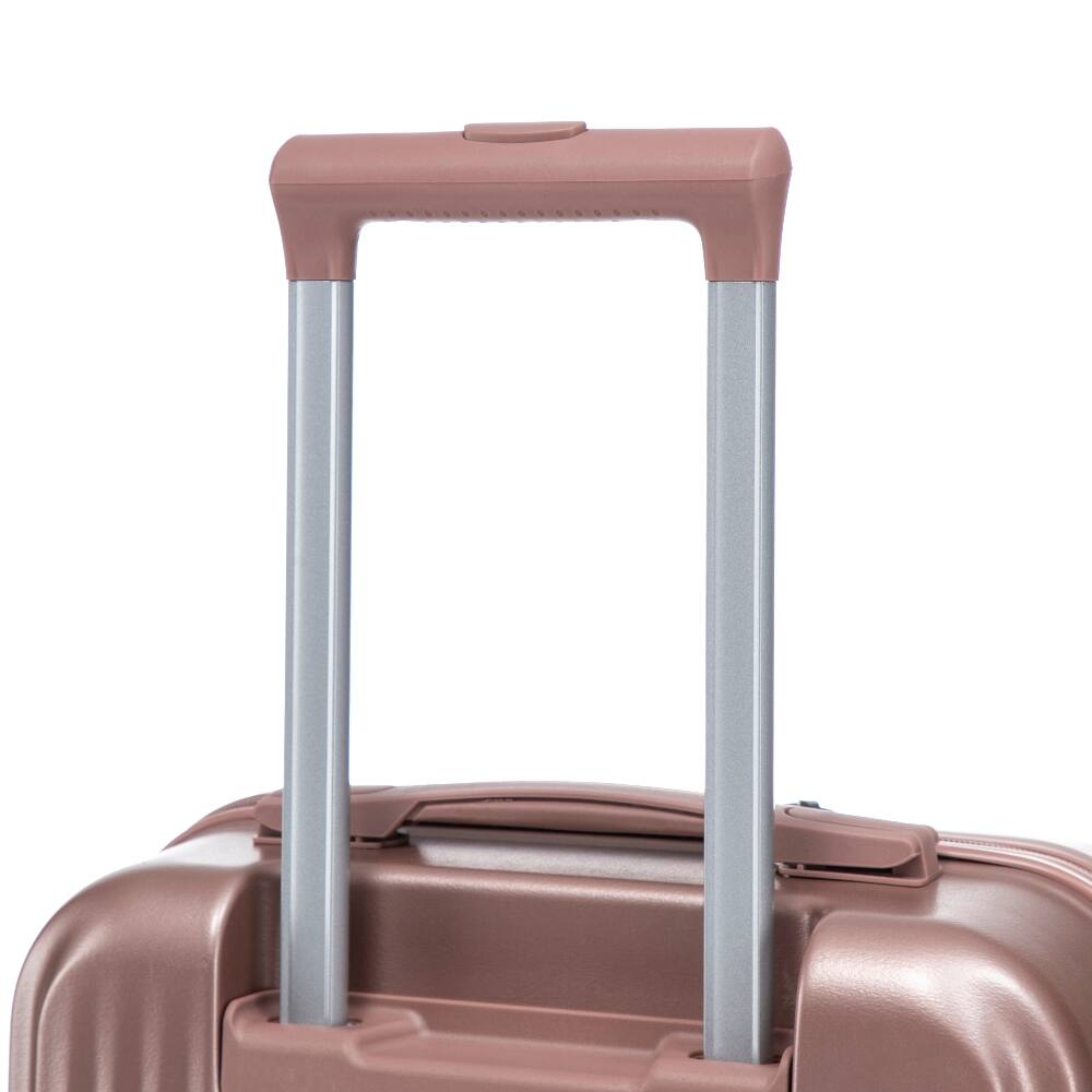 Alt View 9. Ropilly - Ropilly 2 Piece Luggage Set Champagne Hardside Suitcase Front Opening Carry On Luggage - Champagne.