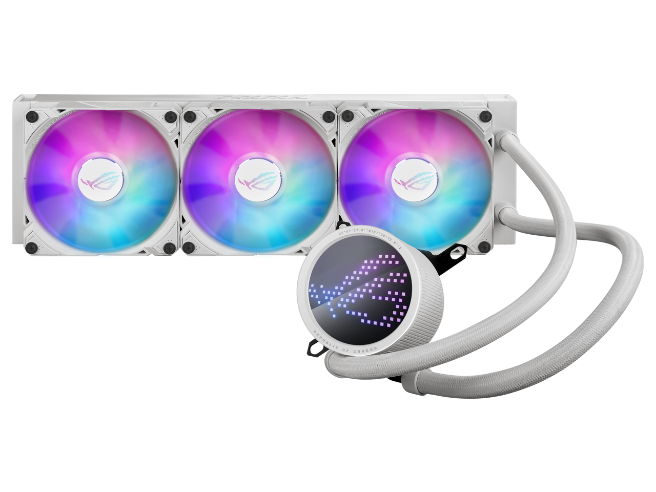 ASUS - ROG RYUO III 360 ARGB AIO CPU Cooler with Anime Matrix Display - White